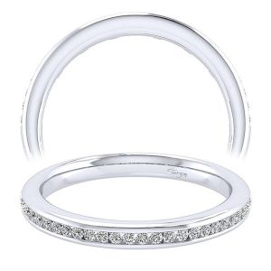 Taryn 14 Karat White Gold Matching Straight Wedding Band TW12221W44JJ