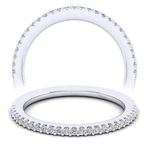 Taryn 14 Karat White Gold Matching Straight Wedding Band TW12247W44JJ