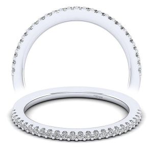 Taryn 14 Karat White Gold Matching Straight Wedding Band TW12249W44JJ