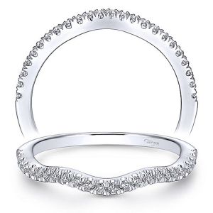 Taryn 14 Karat White Gold Matching Curved Wedding Band TW12663S3W44JJ