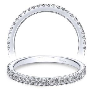 Taryn 14 Karat White Gold Matching Straight Wedding Band TW13903R4W44JJ