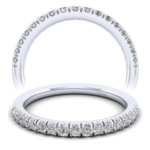 Taryn 14 Karat White Gold Matching Straight Wedding Band TW14101W44JJ