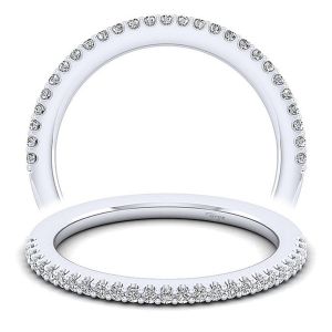 Taryn 14 Karat White Gold Matching Straight Wedding Band TW14332W44JJ