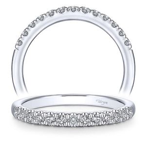 Taryn 14 Karat White Gold Matching Straight Wedding Band TW14399R4W44JJ