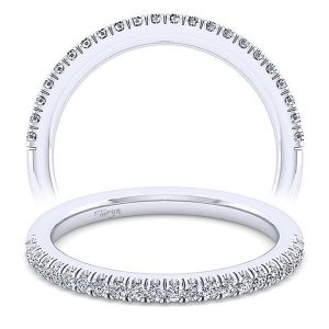 Taryn 14 Karat White Gold Matching Straight Wedding Band TW14412C4W44JJ