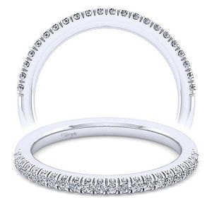 Taryn 14 Karat White Gold Matching Straight Wedding Band TW14412E4W44JJ