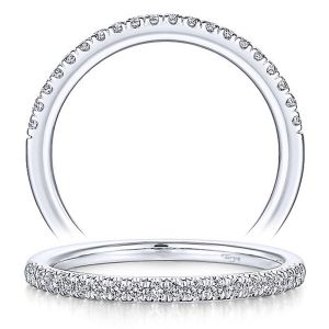 Taryn 14 Karat White Gold Matching Straight Wedding Band TW14423R4W44JJ