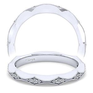 Taryn 14 Karat White Gold Matching Wedding Band TW14427C4W44JJ