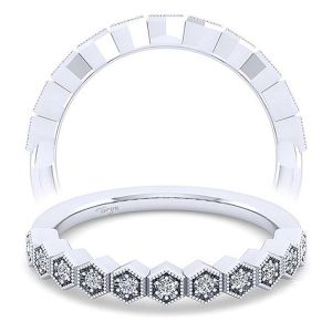 Taryn 14 Karat White Gold Matching Wedding Band TW14429E4W44JJ