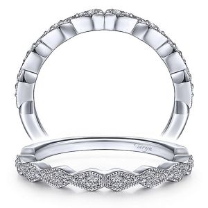 Taryn 14 Karat White Gold Matching Straight Wedding Band TW14452R4W44JJ