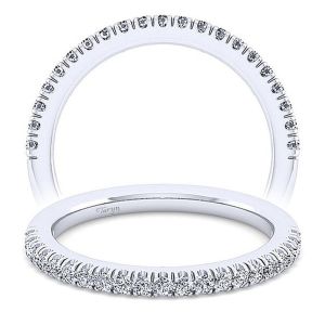 Taryn 14 Karat White Gold Matching Straight Wedding Band TW14508C4W44JJ