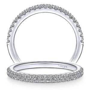 Taryn 14 Karat White Gold Matching Straight Wedding Band TW14508R4W44JJ