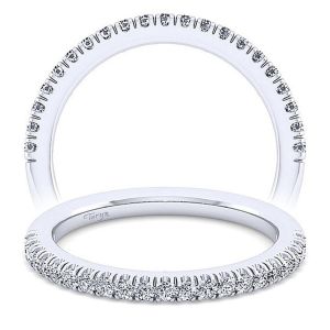 Taryn 14 Karat White Gold Matching Straight Wedding Band TW14508S4W44JJ