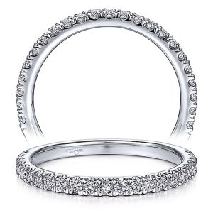 Taryn 14 Karat White Gold Matching Straight Wedding Band TW14634R4W44JJ