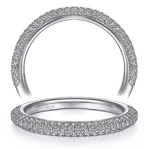 Taryn 14 Karat White Gold Matching Straight Wedding Band TW14720O4W44JJ
