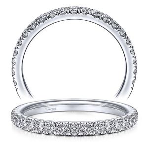 Taryn 14 Karat White Gold Matching Straight Wedding Band TW14745R6W44JJ