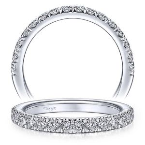 Taryn 14 Karat White Gold Matching Straight Wedding Band TW14891R8W44JJ