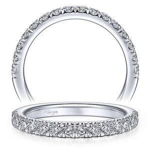 Taryn 14 Karat White Gold Matching Straight Wedding Band TW14891R8W44JJ