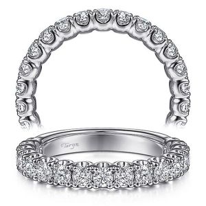 Taryn 14 Karat White Gold Matching Straight Wedding Band TW15270R8W44JJ