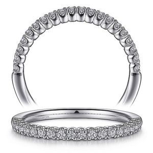 Taryn 14 Karat White Gold Matching Straight Wedding Band TW15538R4W44JJ