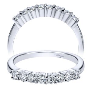 Taryn 14 Karat White Gold Straight Wedding Band TW1734W44JJ