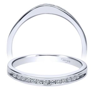 Taryn 14 Karat White Gold Straight Wedding Band TW2150W44JJ