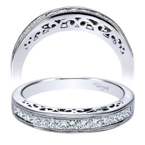 Taryn 14 Karat White Gold Straight Wedding Band TW3700W44JJ