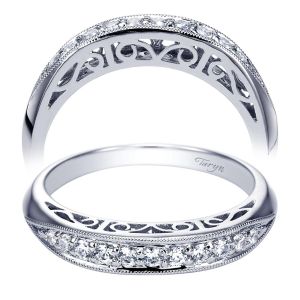 Taryn 14 Karat White Gold Straight Wedding Band TW3740W44JJ