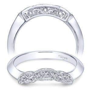 Taryn 14 Karat White Gold Curved Wedding Band TW3819W44JJ