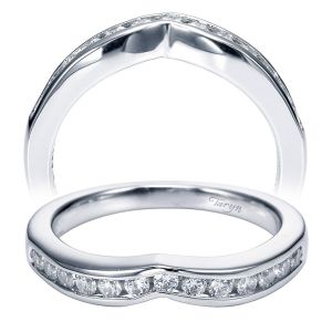 Taryn 14 Karat White Gold Curved Wedding Band TW3842W44JJ