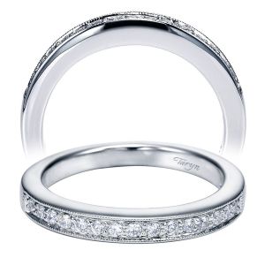 Taryn 14 Karat White Gold Straight Wedding Band TW3859W44JJ