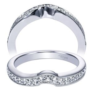 Taryn 14 Karat White Gold Curved Matching Wedding Band TW3865W44JJ