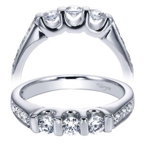 Taryn 14 Karat White Gold Straight Wedding Band TW3881W44JJ