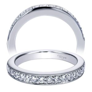 Taryn 14 Karat White Gold Straight Wedding Band TW3885W44JJ