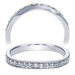 Taryn 14 Karat White Gold Straight Wedding Band TW3907W44JJ