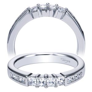 Taryn 14 Karat White Gold Straight Wedding Band TW3995W44JJ