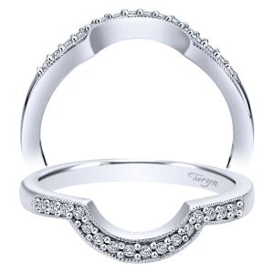 Taryn 14 Karat White Gold Curved Wedding Band TW4040W44JJ