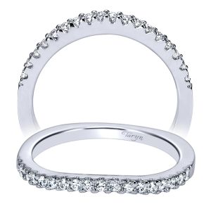 Taryn 14 Karat White Gold Straight Wedding Band TW4107W44JJ