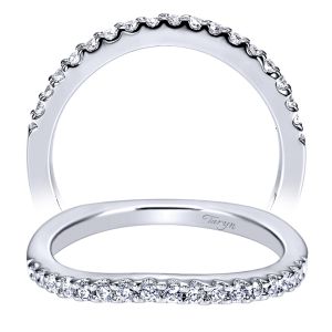 Taryn 14 Karat White Gold Curved Wedding Band TW4109W44JJ