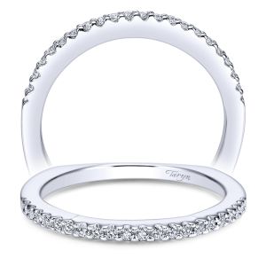 Taryn 14 Karat White Gold Straight Wedding Band TW4115W44JJ