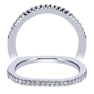 Taryn 14 Karat White Gold Curved Wedding Band TW4117W44JJ