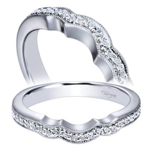 Taryn 14 Karat White Gold Curved Wedding Band TW4128W44JJ