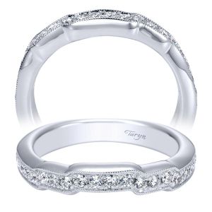 Taryn 14 Karat White Gold Matching Curved Wedding Band TW4131W44JJ