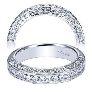 Taryn 14 Karat White Gold Straight Wedding Band TW4136W44JJ