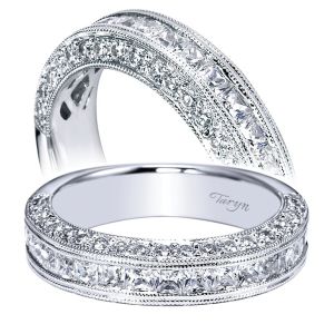 Taryn 14 Karat White Gold Straight Wedding Band TW4139W44JJ