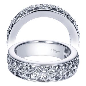 Taryn 14 Karat White Gold Straight Wedding Band TW4174W44JJ