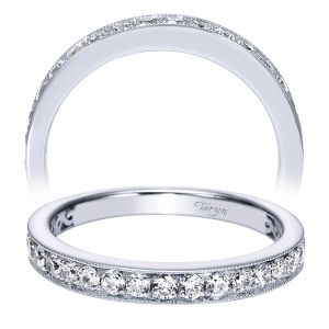 Taryn 14 Karat White Gold Straight Wedding Band TW4175W44JJ