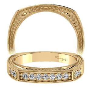 Taryn 14 Karat Yellow Gold Straight Wedding Band TW4177Y44JJ