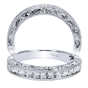 Taryn 14 Karat White Gold Straight Wedding Band TW4178W44JJ