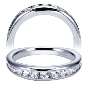 Taryn 14 Karat White Gold Round Straight Wedding Band TW4183W44JJ